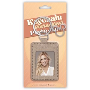 Portachiavi ZEP AE7M Personalizzabile con Foto in Pelle...