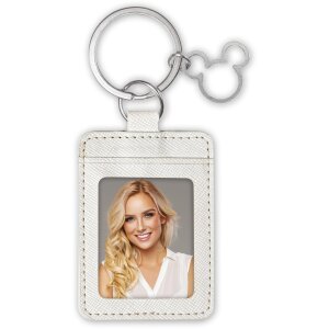 Portachiavi ZEP AE8M bianco 3,5x4,5 cm – per una foto