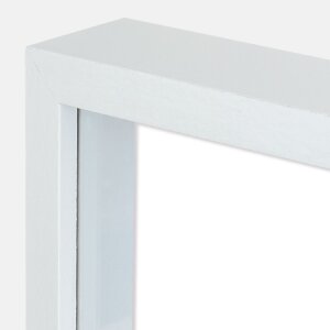 Cornice per foto in legno ZEP Alice bianca 30x30 cm con passepartout 20x20 cm