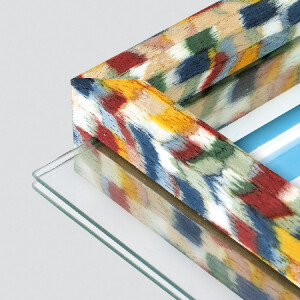 Cornice per foto ZEP RECIFE 10x10 cm Doppia faccia Multicolore RU5544