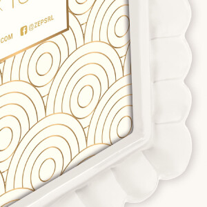 Cornice per foto ZEP HERVE W in resina bianca 10x15 cm