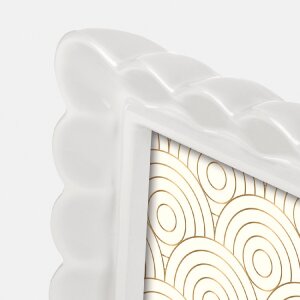 Cornice per foto ZEP HERVE W in resina bianca 15x20 cm