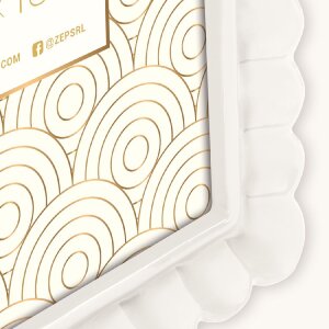 Cornice per foto ZEP HERVE W in resina bianca 15x20 cm