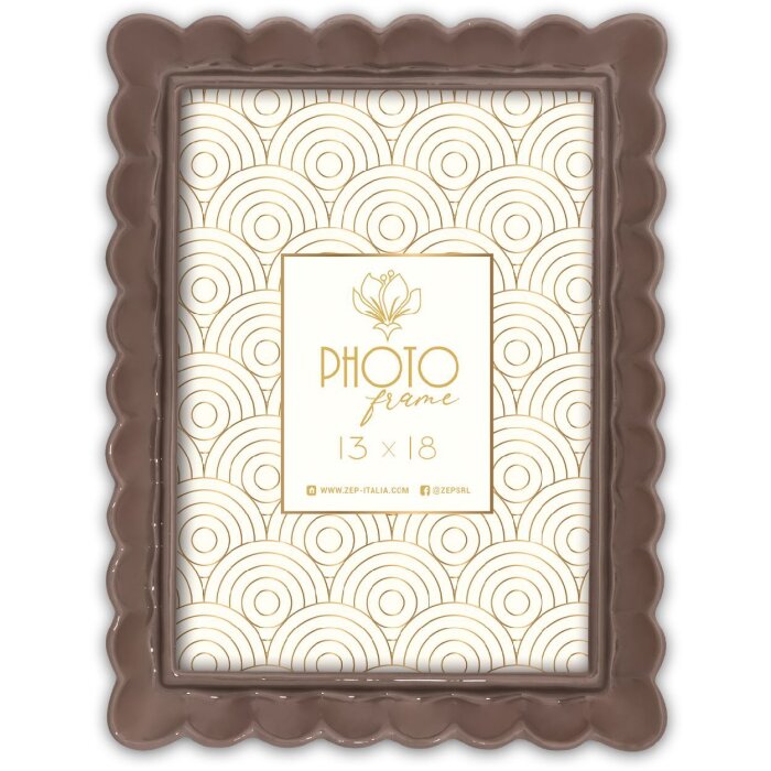 Cornice per foto HERVE B in resina Marrone 10x15 cm