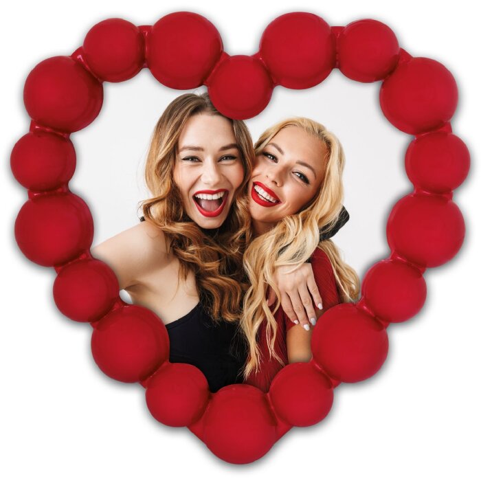 Cornice per foto ZEP Jodie 13x13 cm rossa a forma di cuore