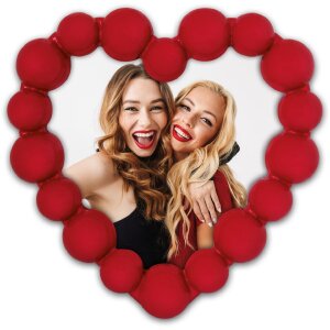 Cornice per foto ZEP Jodie 13x13 cm rossa a forma di cuore