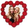 Cornice per foto ZEP Jodie 13x13 cm rossa a forma di cuore