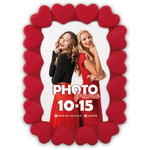 Cornice per foto Margherita Rossa 10x15 cm ACR46