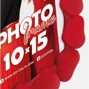 Cornice per foto Margherita Rossa 10x15 cm ACR46