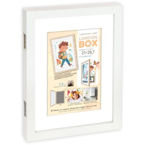 Cornice per foto in legno ZEP London Bianco MRW72 DIN A4...