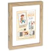 Cornice per foto in legno ZEP London Natur MRN82 per documenti DIN A4 24,5x33x4 cm
