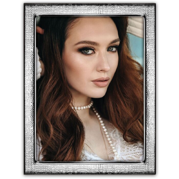 Cornice per foto in metallo ZEP Eboli 13x18 cm argento lucido B75857