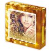 Cornice per foto ZEP Glitter Shake Frame Oro 10x10 cm