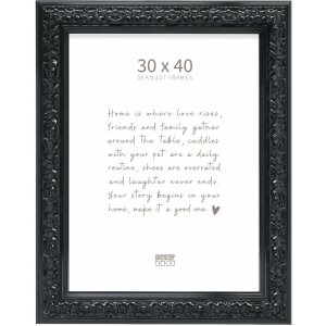 Cornice per foto in legno Deknudt S996K2 30x40 cm Nero