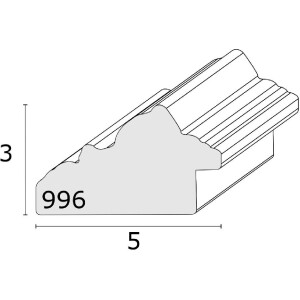 Cornice per foto in legno Deknudt S996K2 30x40 cm Nero