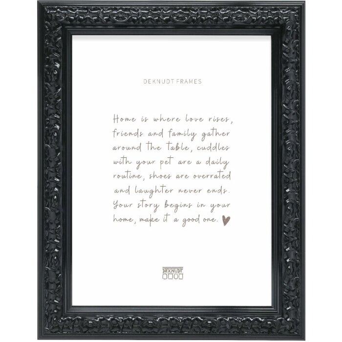 Cornice per foto in legno Deknudt S996K2 40x50 cm Nero