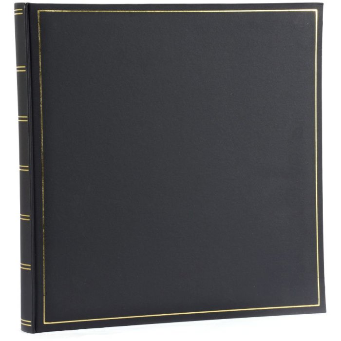 Henzo Album fotografico CHAMPAGNE nero 35x35 cm 70 pagine bianche