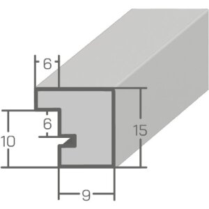 Cornice per foto in legno MendeFrames H14B Decorazione a radice chiara 30x45 cm H14B-097-030-045A-00