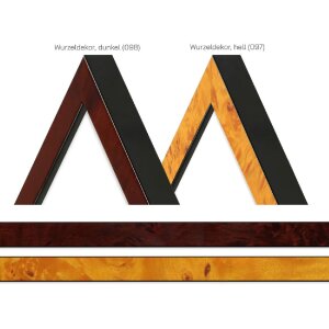 Cornice in legno MendeFrames H14B Decorazione a radice chiara o scura 15mm fino a 40x50 cm