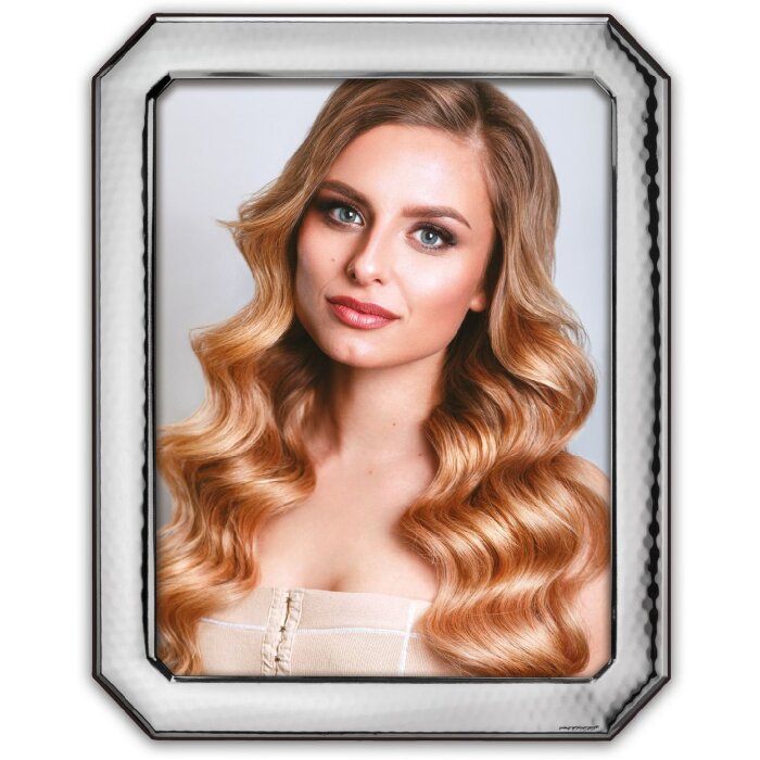 Cornice per foto in metallo ZEP Acerra Argento lucido 10x15 15x20 cm