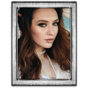 Cornice per foto in metallo ZEP Eboli Argentata lucida...