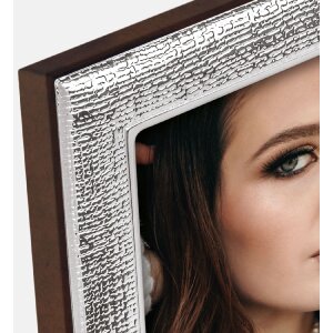 Cornice per foto in metallo ZEP Eboli Argentata lucida...