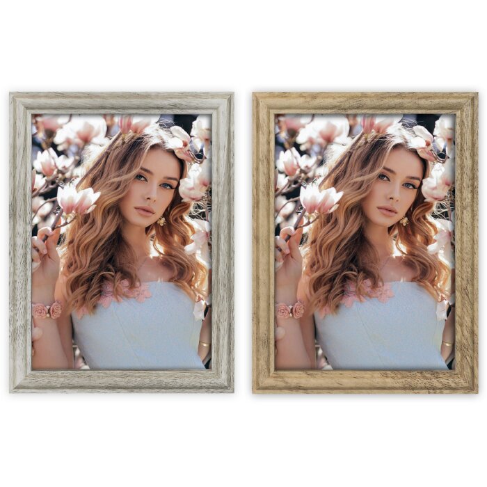 Cornice per foto in legno ZEP Namur Marrone o Bianco 10x15 13x18 15x20 cm