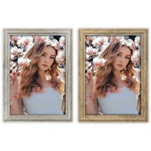 Cornice per foto in legno ZEP Namur Marrone o Bianco...