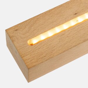 Cornice per foto in acrilico ZEP "New York" con LED e piedino in legno 10x15 cm o 13x18 cm