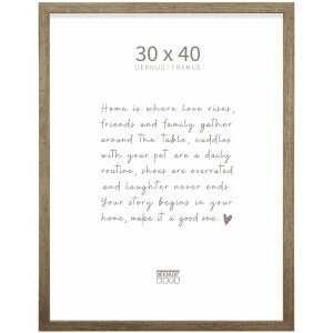 Cornice per foto Deknudt S243 in legno con profilo a blocco 1,4 cm, disponibile in Naturale, Bianco, Nero, Argento Antico, Bronzo, dimensioni 10x10 cm fino a 30x40 cm