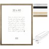 Cornice per foto Deknudt S243 in legno con profilo a blocco 1,4 cm, disponibile in Naturale, Bianco, Nero, Argento Antico, Bronzo, dimensioni 10x10 cm fino a 30x40 cm