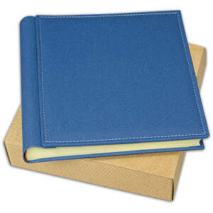 Album a libro ZEP Cesare con copertina in tessuto 60 pagine, disponibile in 23x30 cm, 25x25 cm e 30x30 cm, nei colori Sabbia, Rosso, Blu, Arancio e Ecru