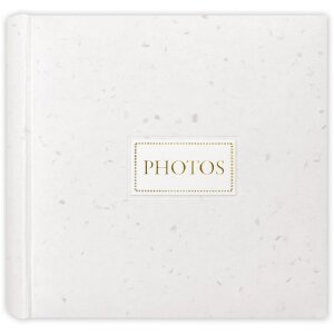 Album Fotografico Sophie Copertina in Carta di Riso Bianca o Nera 24x24 32x32 cm Goffratura Dorata