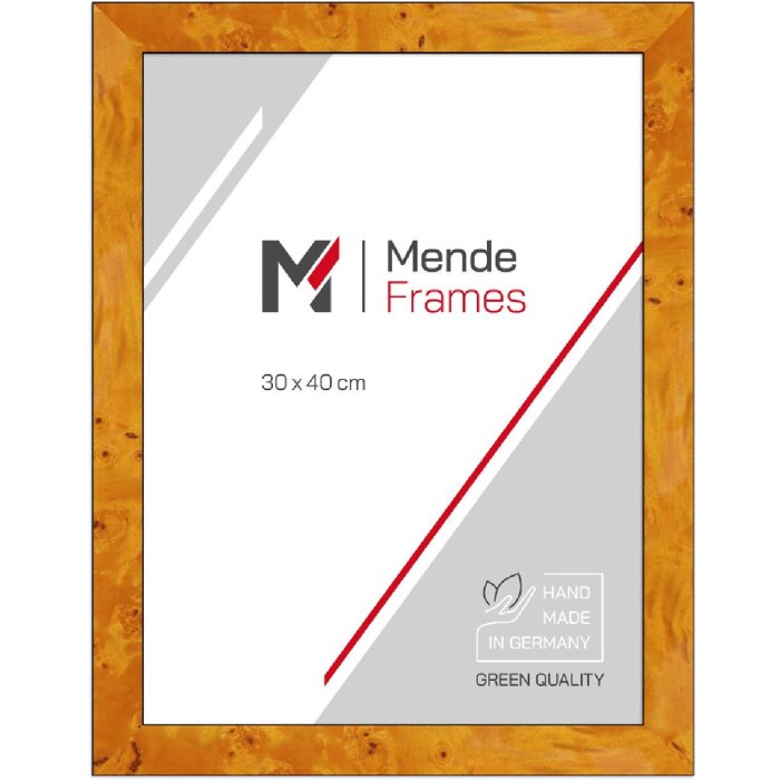 Cornice per foto in legno MendeFrames H14D decoro radice chiaro 15x15 cm vetro museo