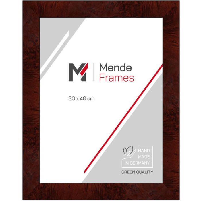 MendeFrames Cornice per Foto in Legno H14E Decorazione a Radice Scuro 20x20 cm