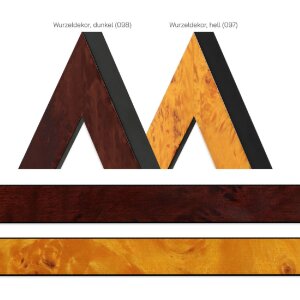 Cornice per foto in legno MendeFrames H14E decoro radice chiaro 50x50 cm