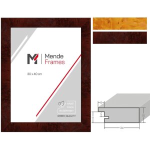 Cornice per foto in legno MendeFrames H14E con decoro a...