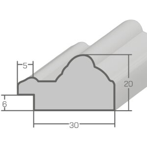 Specchio da parete MendeFrames H015 Marrone con bordo dorato, cornice in legno, molte dimensioni