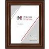 Cornice in legno MendeFrames H017 Noce con bordo dorato 18x24 cm
