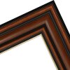 Cornice in legno MendeFrames H017 Noce con bordo dorato 28x35 cm
