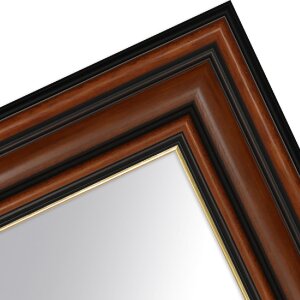 Specchio da parete MendeFrames H017 Nocciole con Finitura Oro 24x30 cm