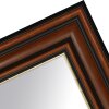 Specchio da parete MendeFrames noce con bordo oro 30x60 cm