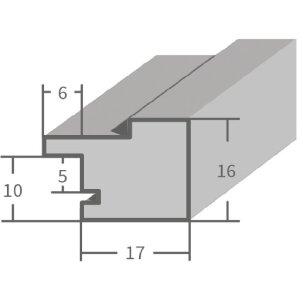 Cornice per foto in legno di quercia MendeFrames H025 20x28 cm con vetro museale