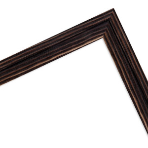 MendeFrames H025 Cornice in legno Nera 50x70 cm Vetro museale
