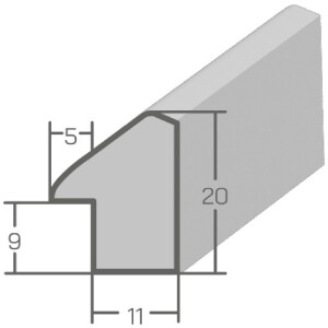 Cornice in legno MendeFrames H080 viola 40x50 cm H080-052-040-050N-00