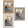 Cornice per foto ZEP OLBIA Effetto legno 10x15 fino a 30x40 cm Marrone Grigio Bianco con vetro