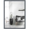 Specchio da parete MendeFrames H080 in legno grigio 28x35 cm