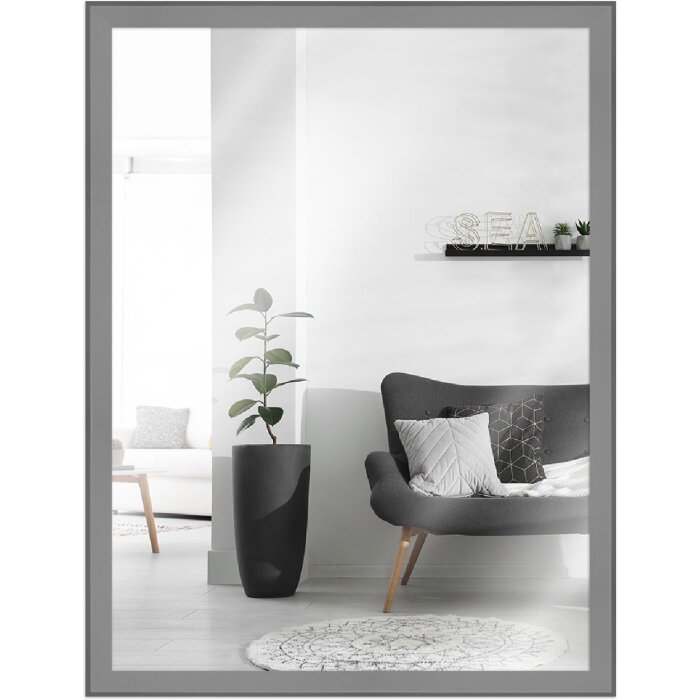 Specchio da parete MendeFrames H080 in legno grigio chiaro 40x60 cm