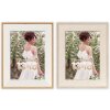 Cornice per foto Siena Effetto legno Bianco o Naturale 10x15 fino a 30x40 cm Vetro trasparente