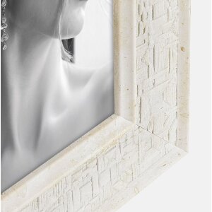 Cornice per foto Perth Bianco Naturale 10x15 13x18 15x20 cm Effetto legno Vetro trasparente